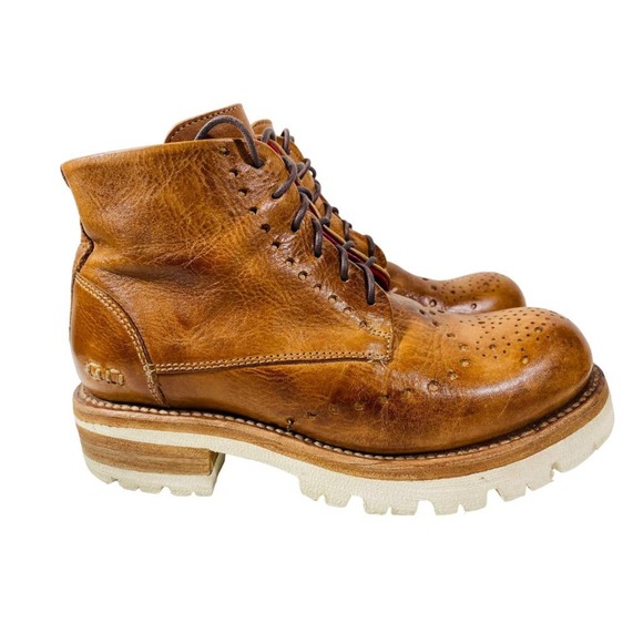 Bed Stu Quatro Brogue Ankle Bootie Boot Women size 6.5 - Picture 2 of 10